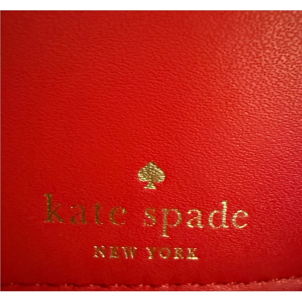 SOLD KATE SPADE Callie Mulberry Street Tri-fold Pebble Leather Wallet Clutch - Picture 4 of 8